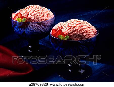 Strawberry ice cream View Large Photo Image Stock Photograph - Strawberry ice cream. Fotosearch