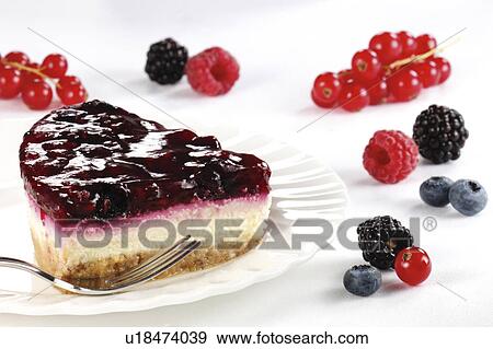 Summerfruit cheesecake View Large Photo Image Stock Photo - Summerfruit cheesecake. Fotosearch