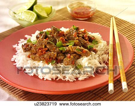 Stock Photo - Thai Red Beef Curry - Non Exclusive. Fotosearch