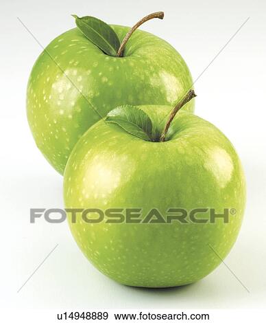 Stock Photo - Two Green Apples - Non Exclusive. Fotosearch