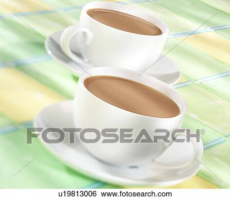 Stock Photograph - Two Tea Cups - Non Exclusive. Fotosearch