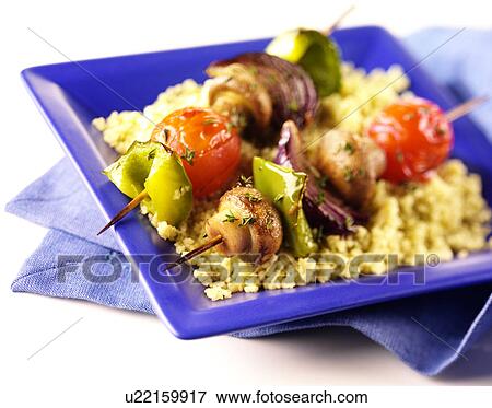 Stock Photo - Vegetarian Kebab - Non Exclusive. Fotosearch