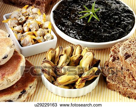 Stock Image - Welsh Foods - Non Exclusive. Fotosearch