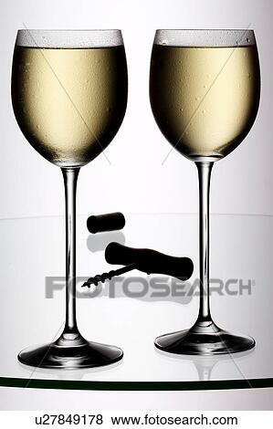 White wine and corkscrew View Large Photo Image Stock Photo - White wine and corkscrew. Fotosearch