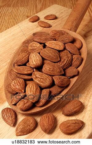 Stock Image - Whole Almonds. Fotosearch