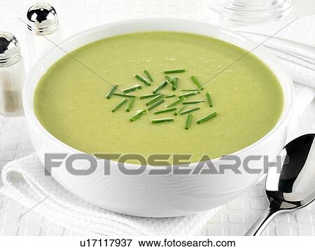 Stock Photo - Asparagus Soup - Non Exclusive. Fotosearch