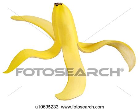 Banana Skin on White - Non Exclusive View Large Photo Image Stock Image - Banana Skin on White - Non Exclusive. Fotosearch