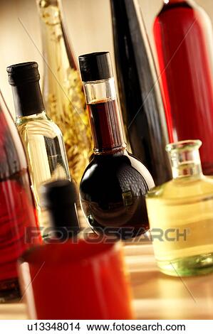 Bottles Of Vinegar - Non Exclusive View Large Photo Image Picture - Bottles Of Vinegar - Non Exclusive. Fotosearch
