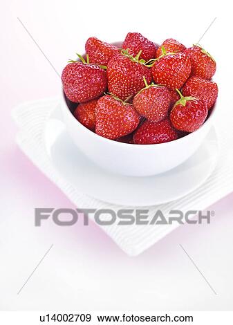 Bowl Of Strawberries View Large Photo Image Stock Photo - Bowl Of Strawberries. Fotosearch
