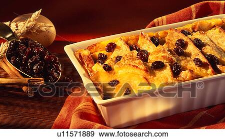 Bread and butter pudding View Large Photo Image Stock Photo - Bread and butter pudding. Fotosearch
