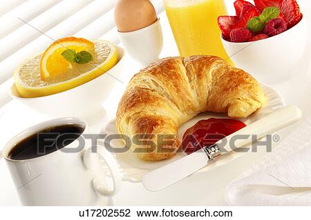 Stock Image - Breakfast table. Fotosearch