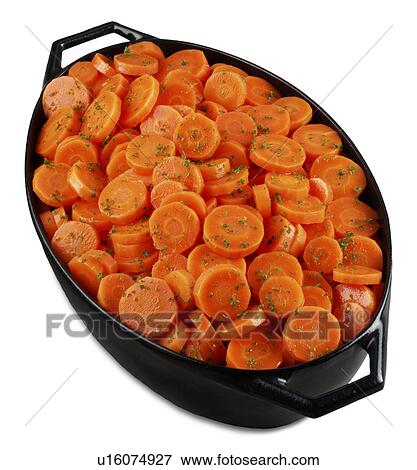 Carrots, a black pan View Large Photo Image Stock Photo - Carrots, a black pan. Fotosearch