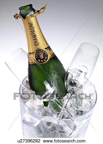 Champagne Bucket And Glasses - Non Exclusive View Large Photo Image Stock Image - Champagne Bucket And Glasses - Non Exclusive. Fotosearch