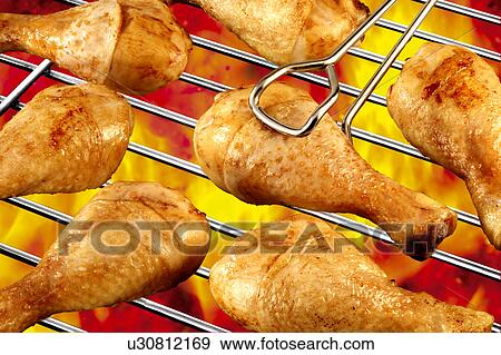 Chicken barbecue View Large Photo Image Stock Photo - Chicken barbecue. Fotosearch