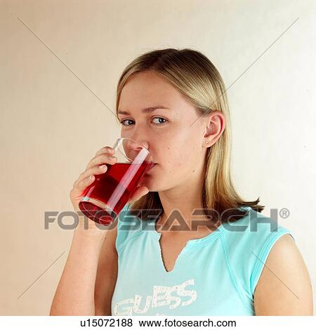 Stock Photo - Child drinking. Fotosearch