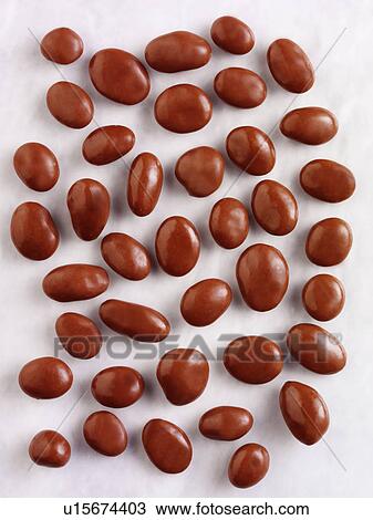 Stock Image - Chocolate Covered Raisins - Non Exclusive. Fotosearch