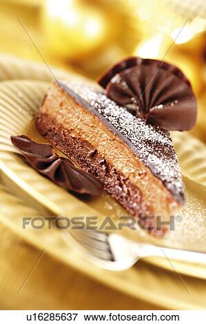 Chocolate Tart / Torte - Non Exclusive View Large Photo Image Stock Photo - Chocolate Tart / Torte - Non Exclusive. Fotosearch