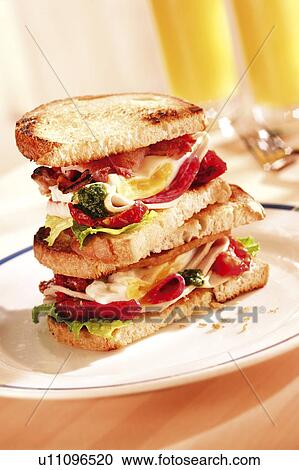 Stock Image - Club sandwich. Fotosearch