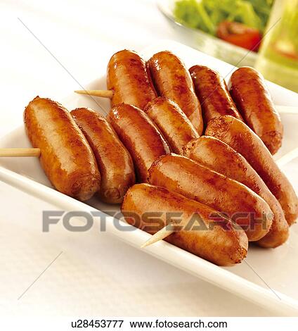 Stock Photo - Cocktail sausages. Fotosearch