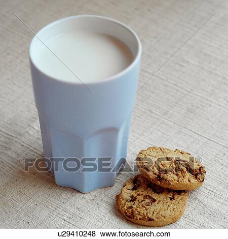 Cookies and milk View Large Photo Image Stock Photo - Cookies and milk. Fotosearch