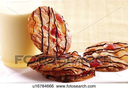 Stock Photograph - Cookies and milk. Fotosearch