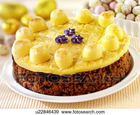 Stock Photo - Easter Simnel Cake - Non Exclusive. Fotosearch