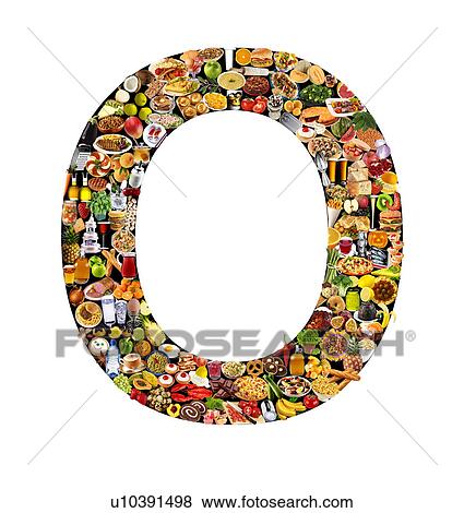 Foodfont Letter o on Black And White - Non Exclusive View Large Photo Image Stock Photo - Foodfont Letter o on Black And White - Non Exclusive. Fotosearch