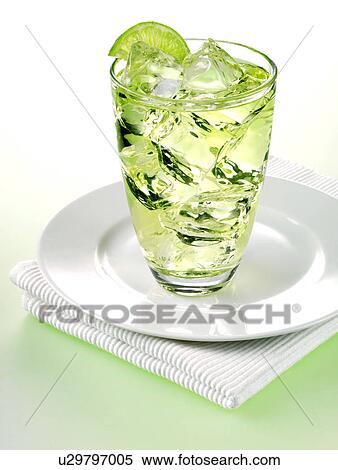 Glass Of Lime Cordial View Large Photo Image Stock Photography - Glass Of Lime Cordial. Fotosearch