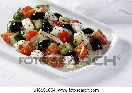 Picture - Greek salad. Fotosearch