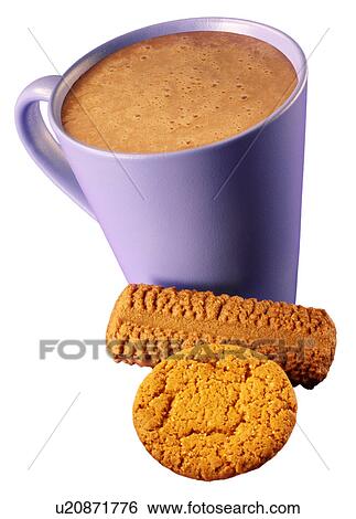 Hot Chocolate Drink With Biscuits View Large Photo Image Stock Photograph - Hot Chocolate Drink With Biscuits. Fotosearch