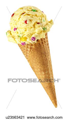 Ice cream on white View Large Photo Image Stock Image - Ice cream on white. Fotosearch