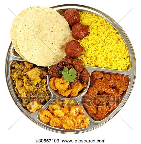 Indian Thali Cut Out View Large Photo Image Stock Photo - Indian Thali Cut Out. Fotosearch