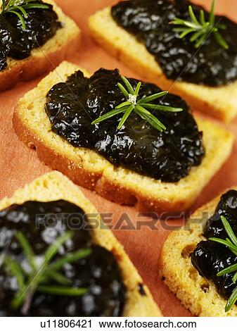 Stock Image - Laver Bread With Rosemary - Non Exclusive. Fotosearch