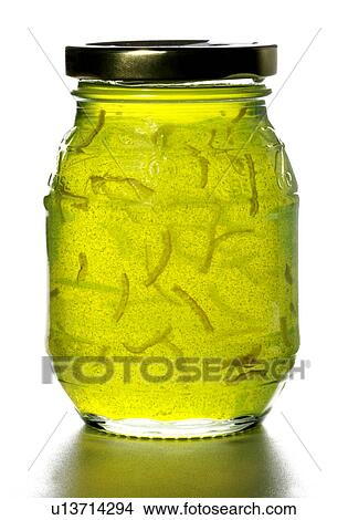 Picture - Lime Marmalade Jar - Non Exclusive. Fotosearch
