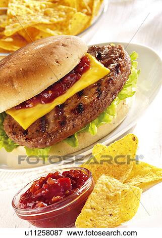 Stock Photo - Mexican Burger. Fotosearch