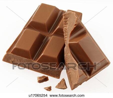 Milk Chocolate on White - Non Exclusive View Large Photo Image Picture - Milk Chocolate on White - Non Exclusive. Fotosearch