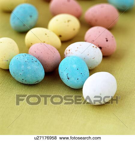 Mini easter eggs View Large Photo Image Stock Photo - Mini easter eggs. Fotosearch