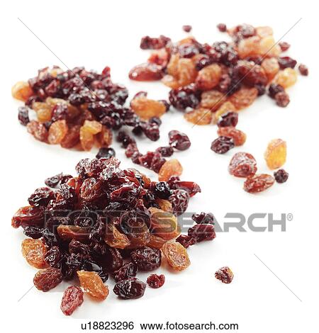 Stock Photograph - Mixed sultanas, raisins and currants. Fotosearch