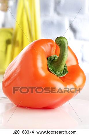 Picture - Orange pepper. Fotosearch