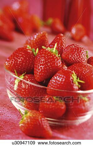 Organic Strawberries View Large Photo Image Stock Photo - Organic Strawberries. Fotosearch
