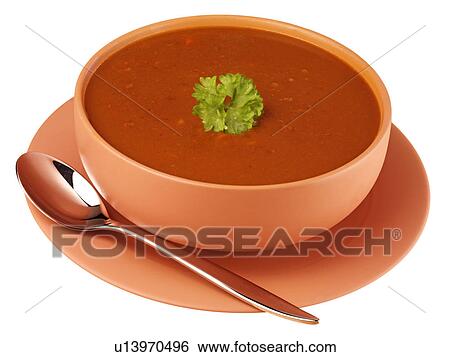 Stock Photograph - Oxtail Soup Cut Out - Non Exclusive. Fotosearch
