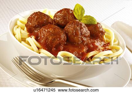 Pasta And Meatballs - Non Exclusive View Large Photo Image Stock Photography - Pasta And Meatballs - Non Exclusive. Fotosearch