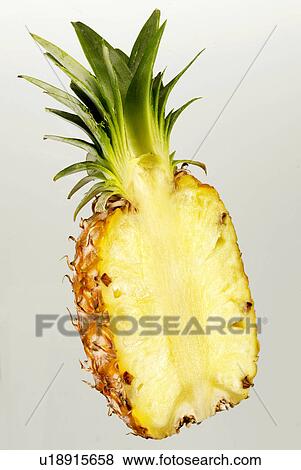 Stock Photo - Pineapple Half - Non Exclusive. Fotosearch