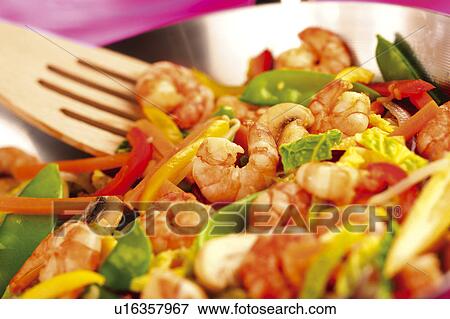 Prawn / Shrimp Stir Fry - Non Exclusive View Large Photo Image Stock Photo - Prawn / Shrimp Stir Fry - Non Exclusive. Fotosearch