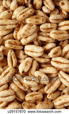 Stock Image - Puffed wheat. Fotosearch