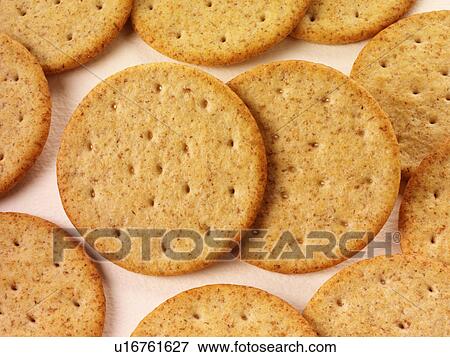 Round Wheat Crackers - Non Exclusive View Large Photo Image Stock Photo - Round Wheat Crackers - Non Exclusive. Fotosearch