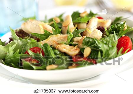 Stock Photo - Salad With Chicken- Non Exclusive. Fotosearch