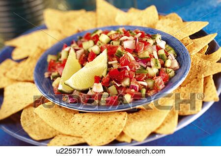 Stock Photo - Salsa And Chips. Fotosearch