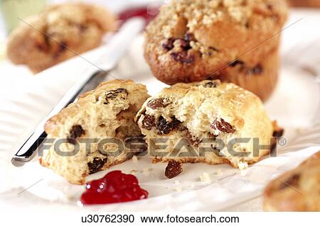 Stock Image - Scone And Muffin - Non Exclusive. Fotosearch