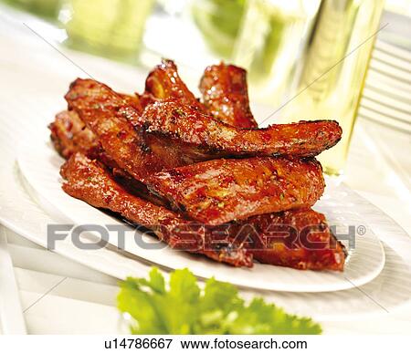 Stock Photo - Spare ribs. Fotosearch
